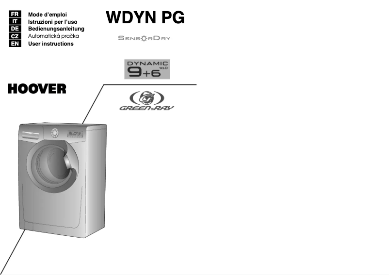First page image of the manual for WDYN 966PG-47