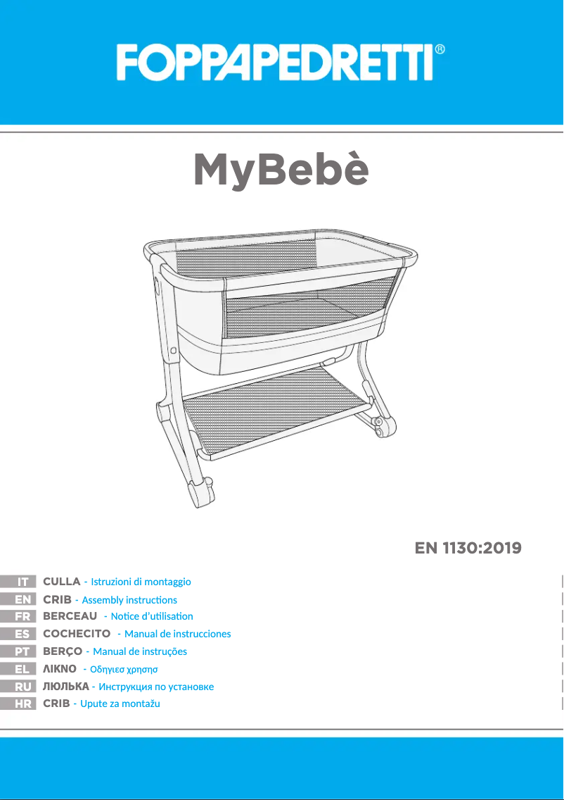 Page 1 of the manual User Manual Foppapedretti MyBebè