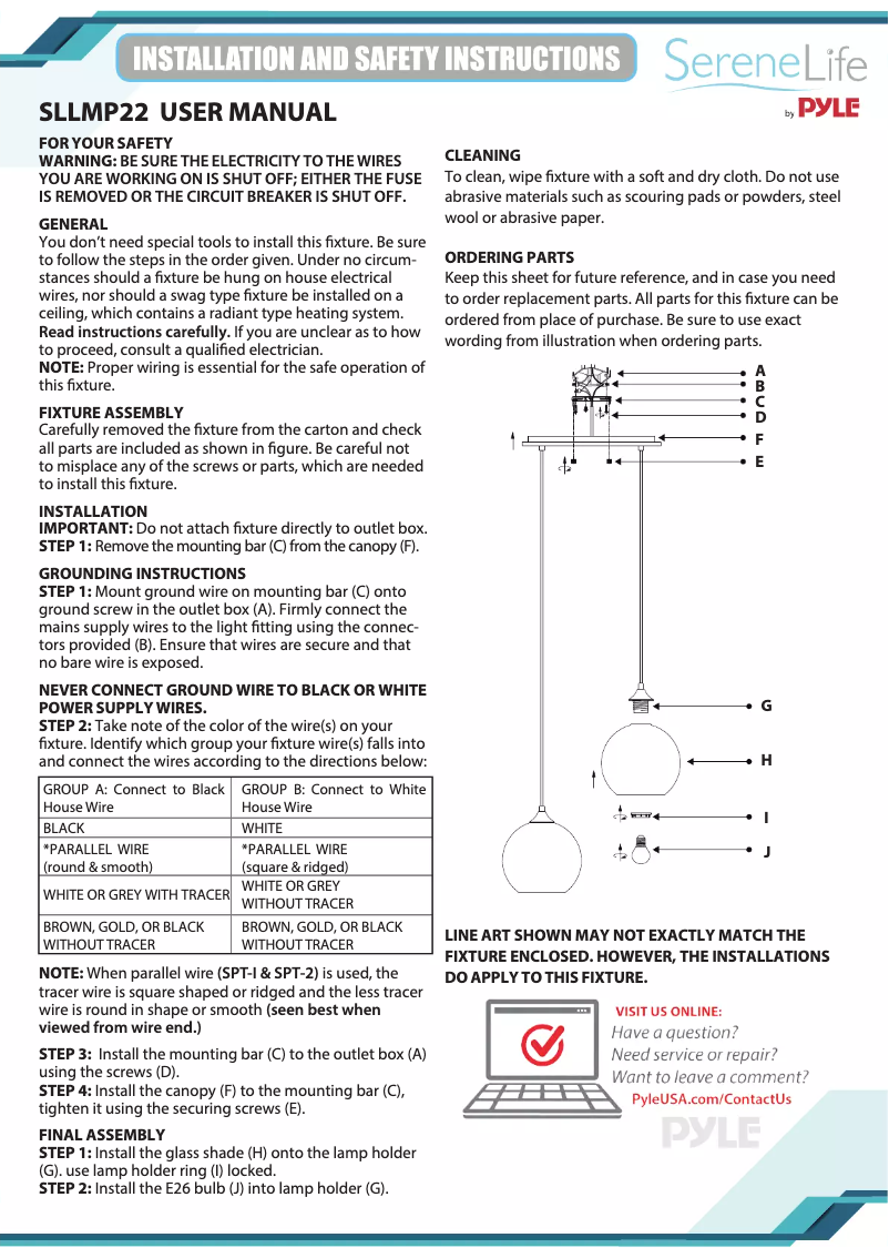 Image de la première page du manuel de l'appareil SLLMP22