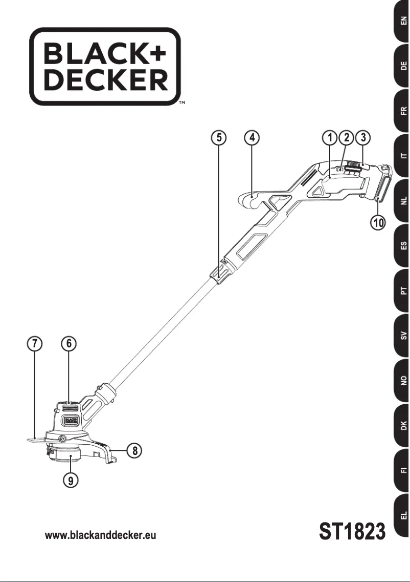 First page image of the manual for ST1823