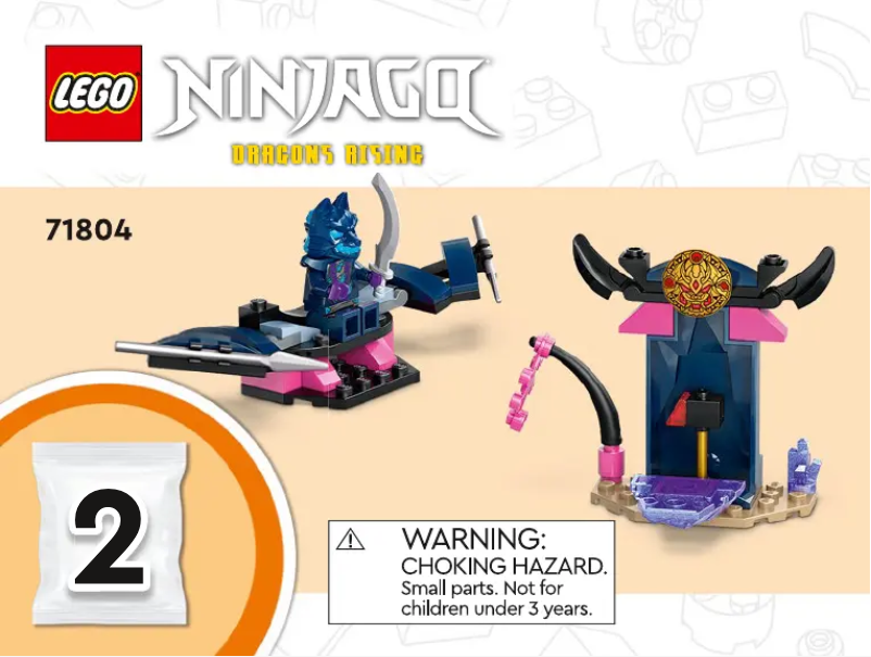 First page image of the manual for Ninjago Dragons Rising 71804