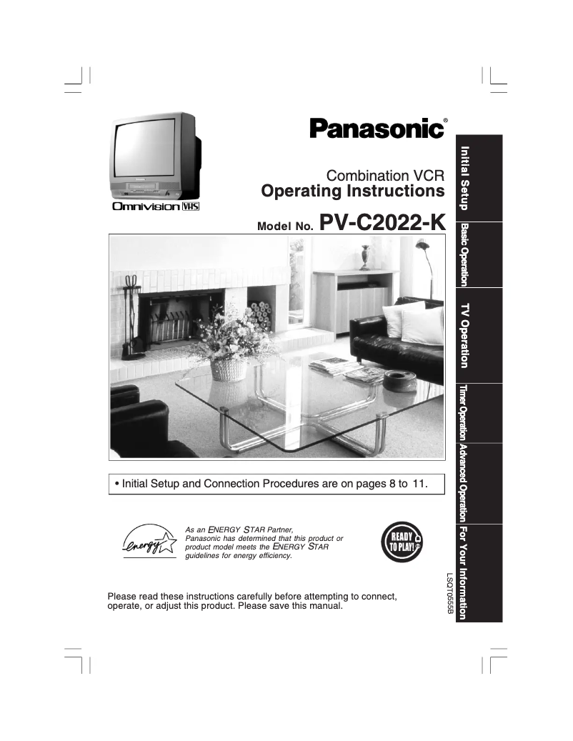 Page 1 of the manual User Manual Panasonic PV-C2022
