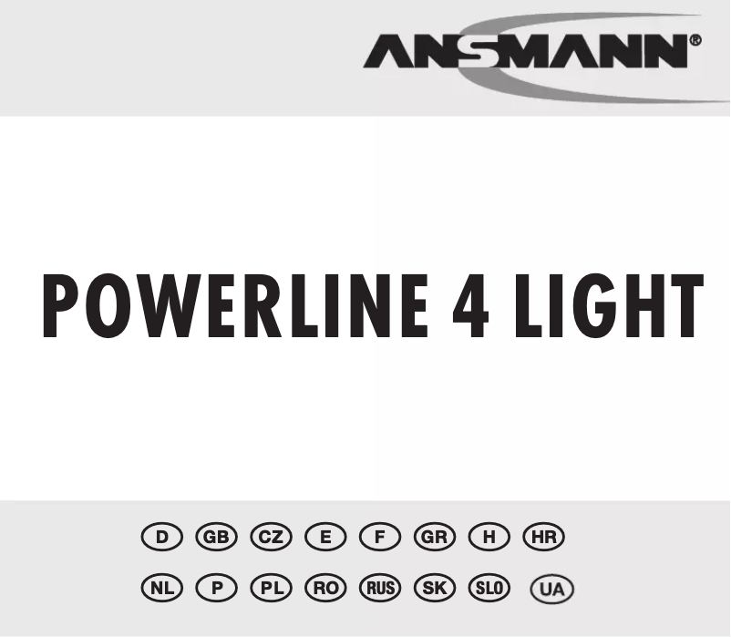 First page image of the manual for Poweline 4 Light