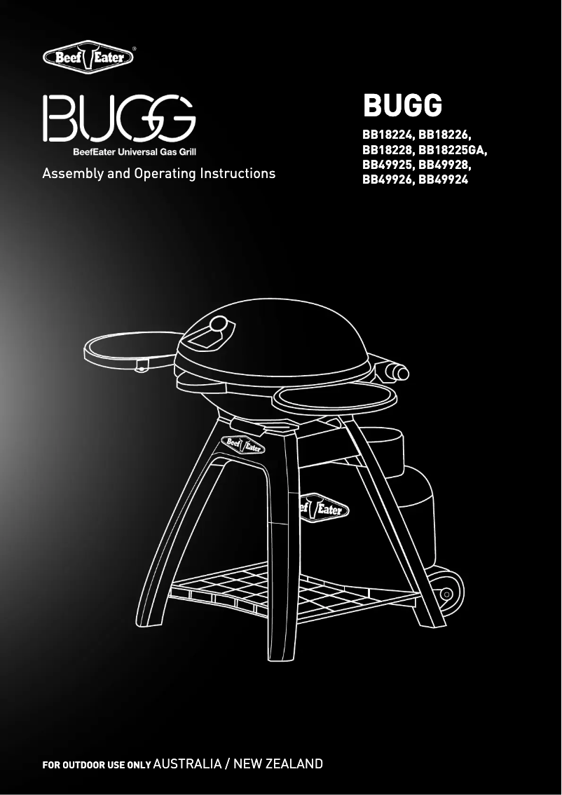 Page 1 of the manual User Manual BeefEater Bugg BB49925