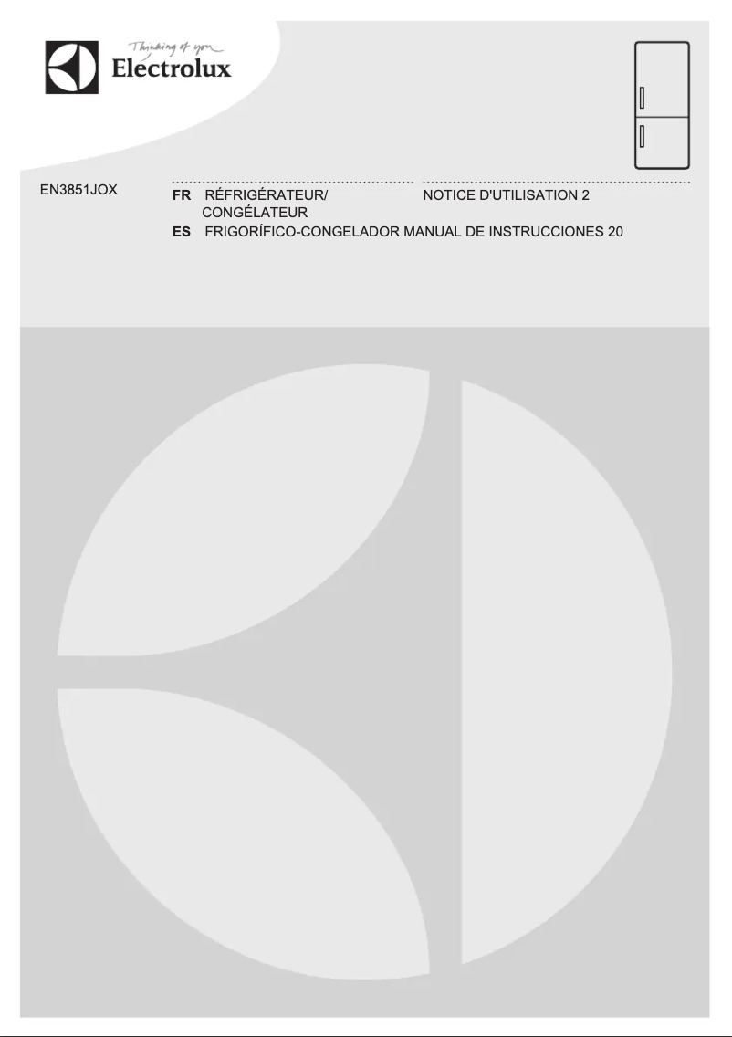 Page 1 of the manual User Manual Electrolux EN3851JOX