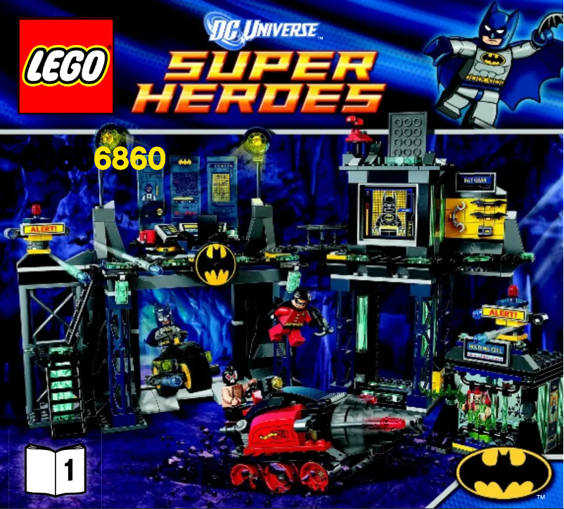 Page 1 of the manual User Manual Lego Super Heroes The Batcave 6860
