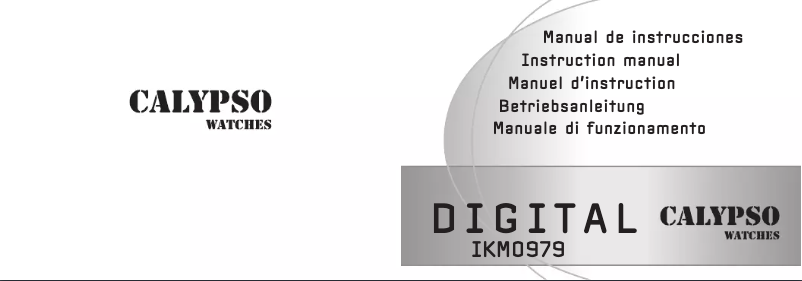 Page 1 of the manual User Manual Calypso K5693