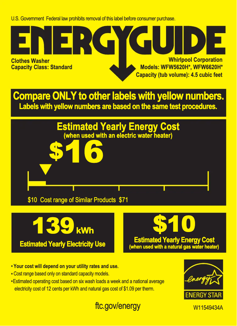 First page image of the manual for WHLAUWGD6620HC