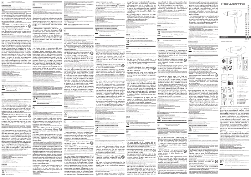 Page 1 de la notice Manuel utilisateur Rowenta Pro Expert CV8830