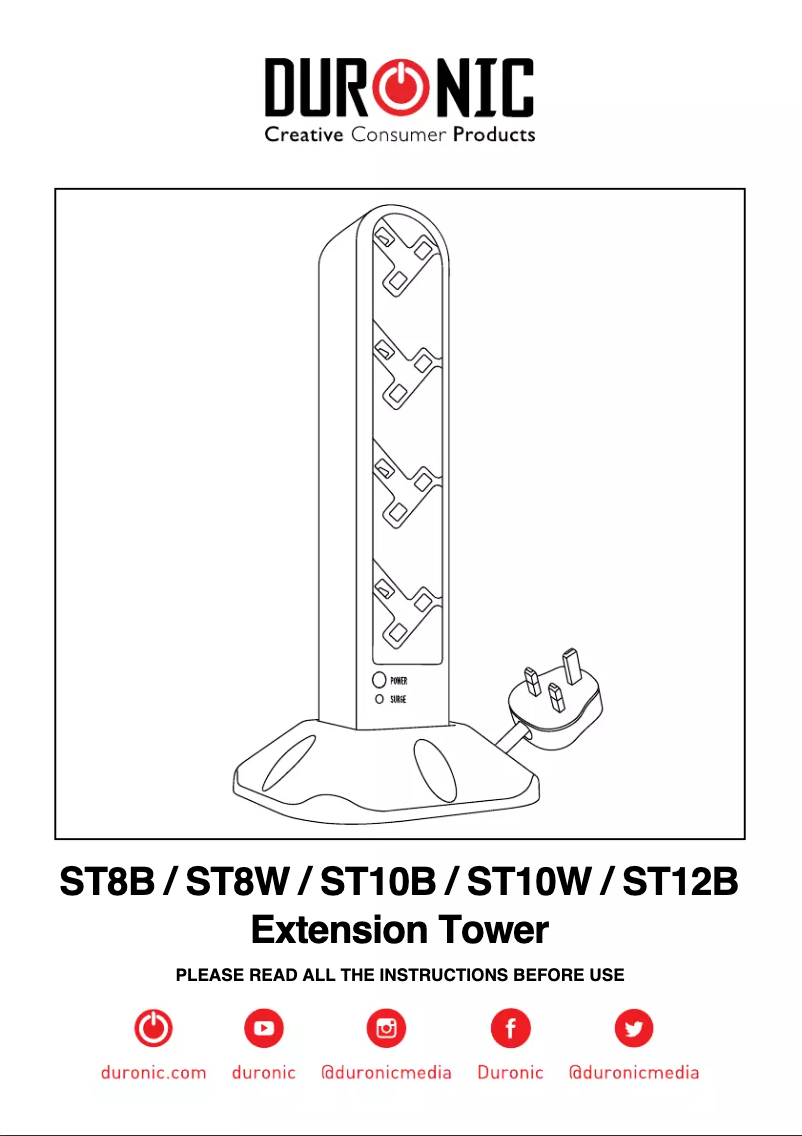 First page image of the manual for ST12W