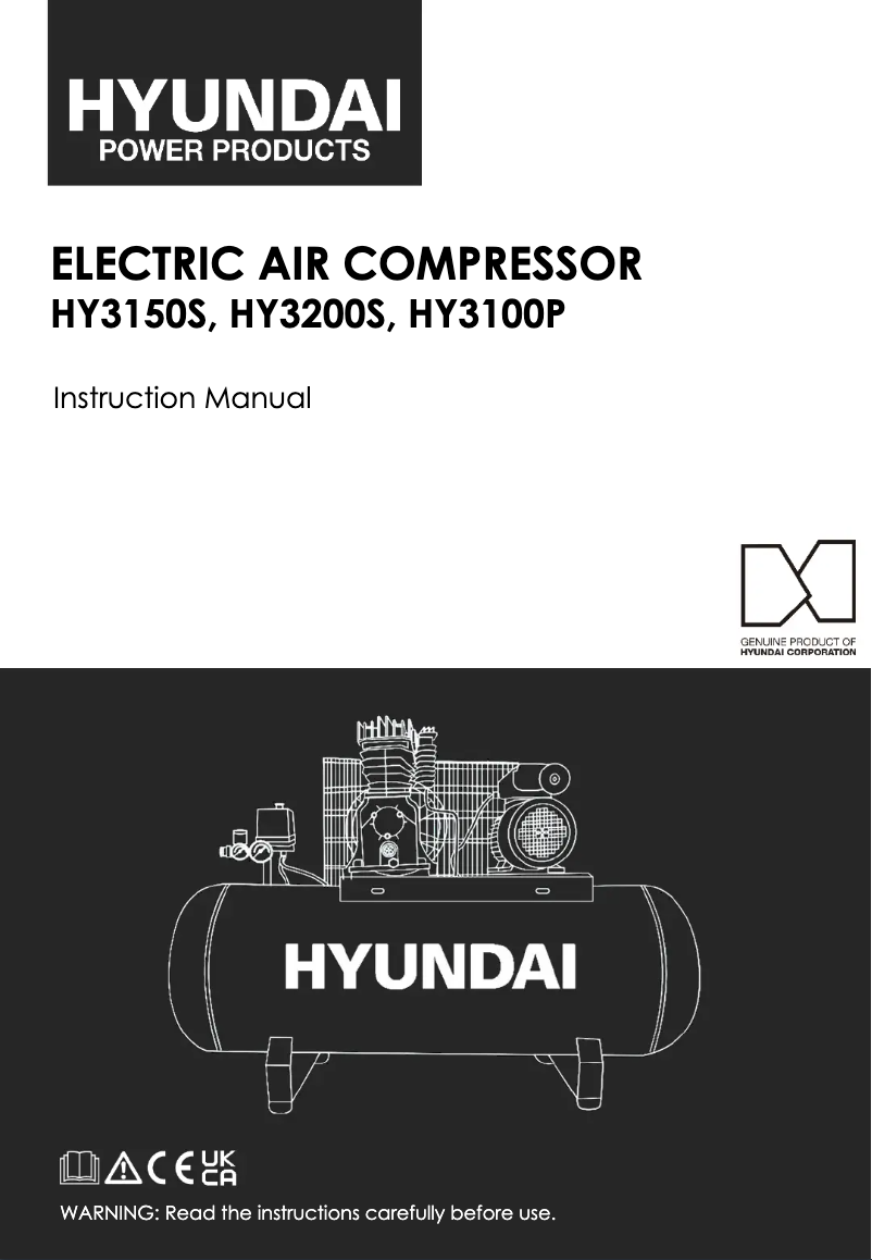 First page image of the manual for HY3200S