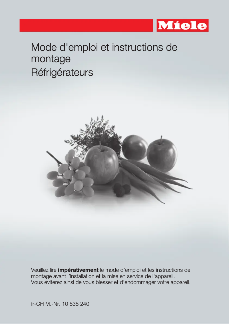 First page image of the manual for K 31242 UIF