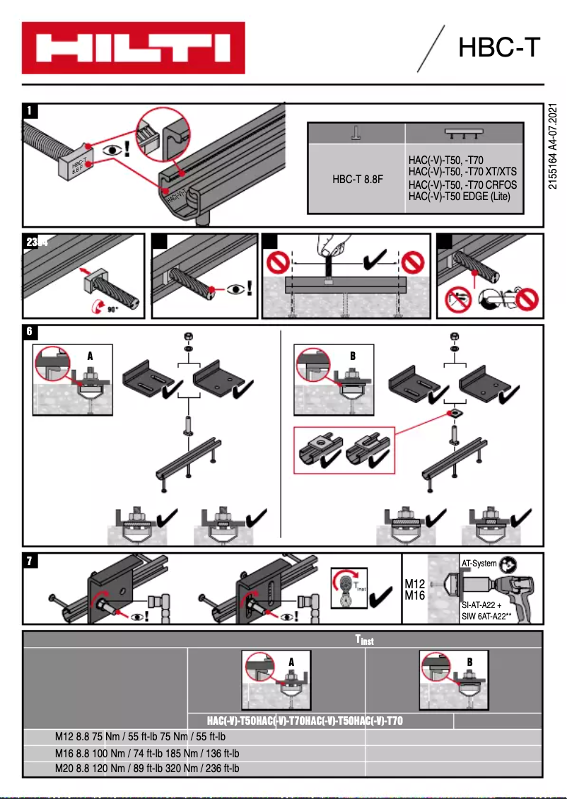 First page image of the manual for HBC-T