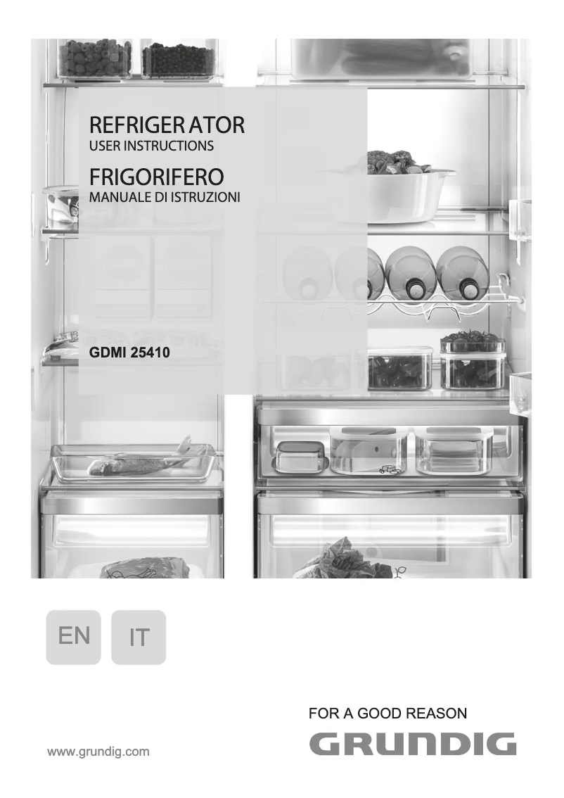 First page image of the manual for GDMI 25410