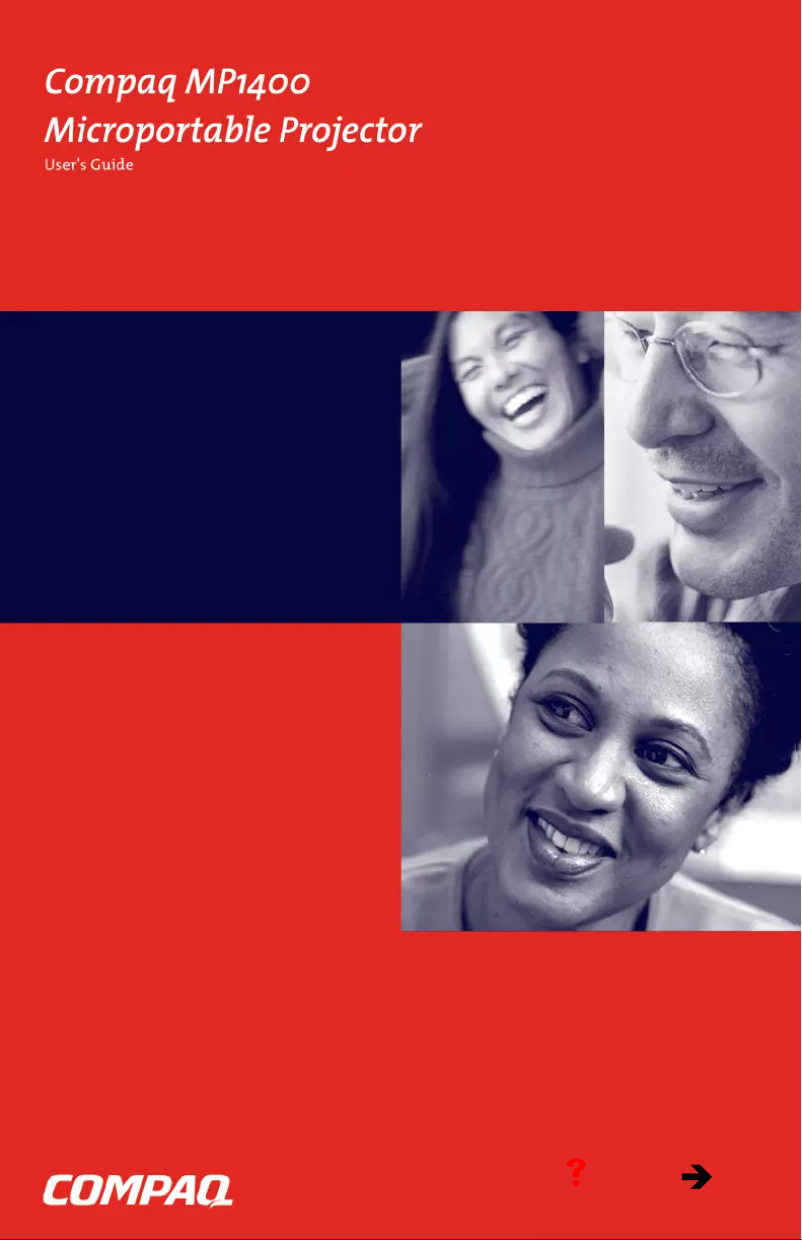 Page 1 of the manual User Manual Compaq MP1400