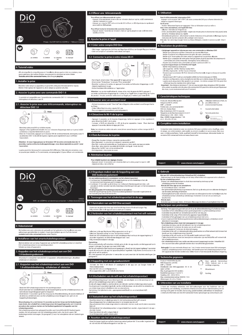 First page image of the manual for 54925