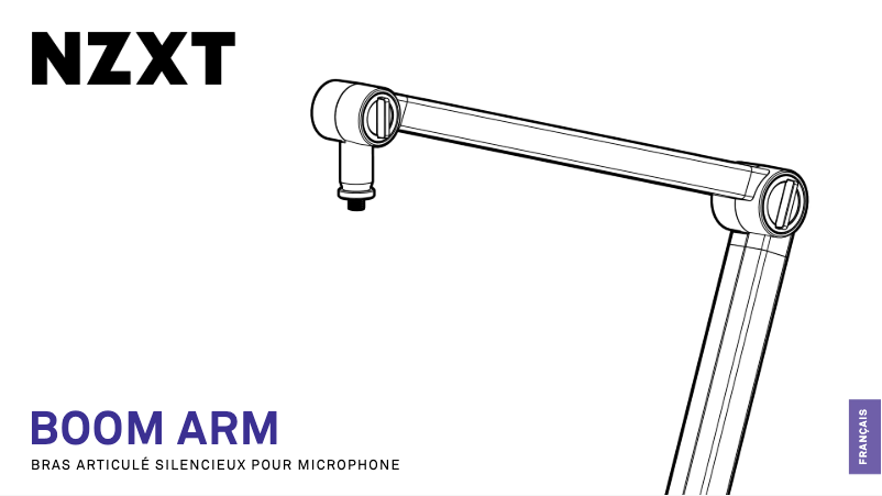Page 1 of the manual User Manual NZXT Boom Arm