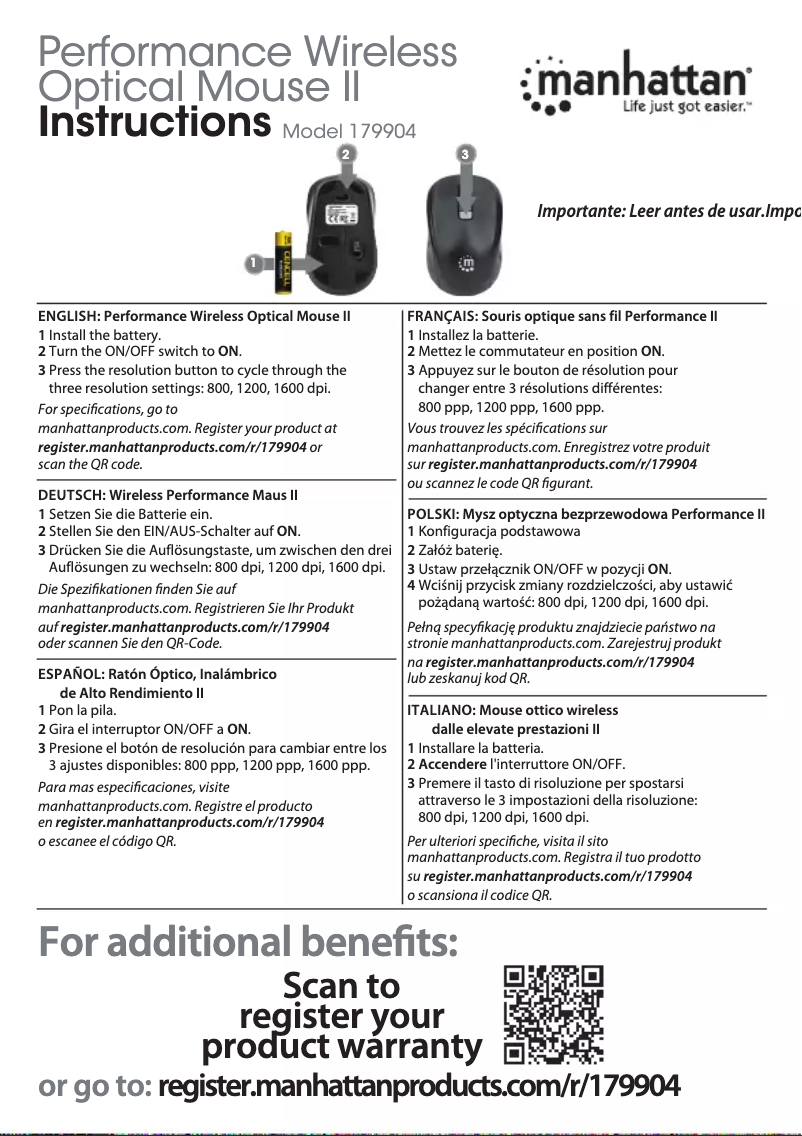 First page image of the manual for 179904