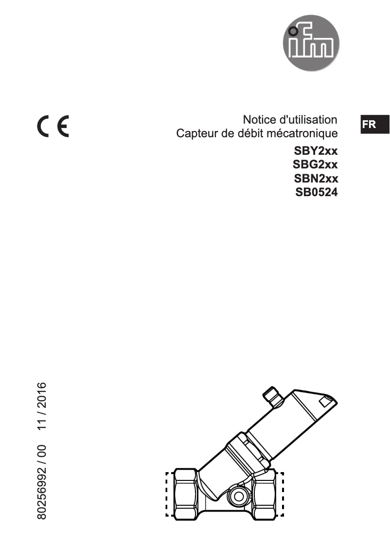 Page 1 of the manual User Manual IFM SBY233