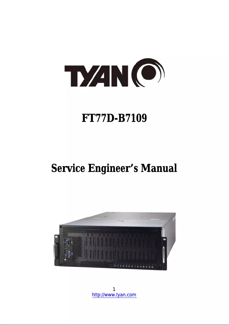 First page image of the manual for FT77D-B7109