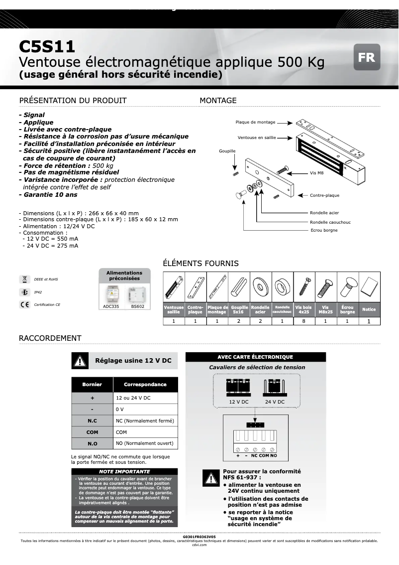 First page image of the manual for C5S11