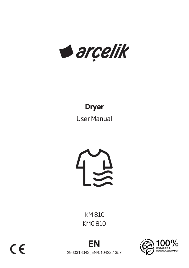 Page 1 of the manual User Manual Arçelik 810 KMG