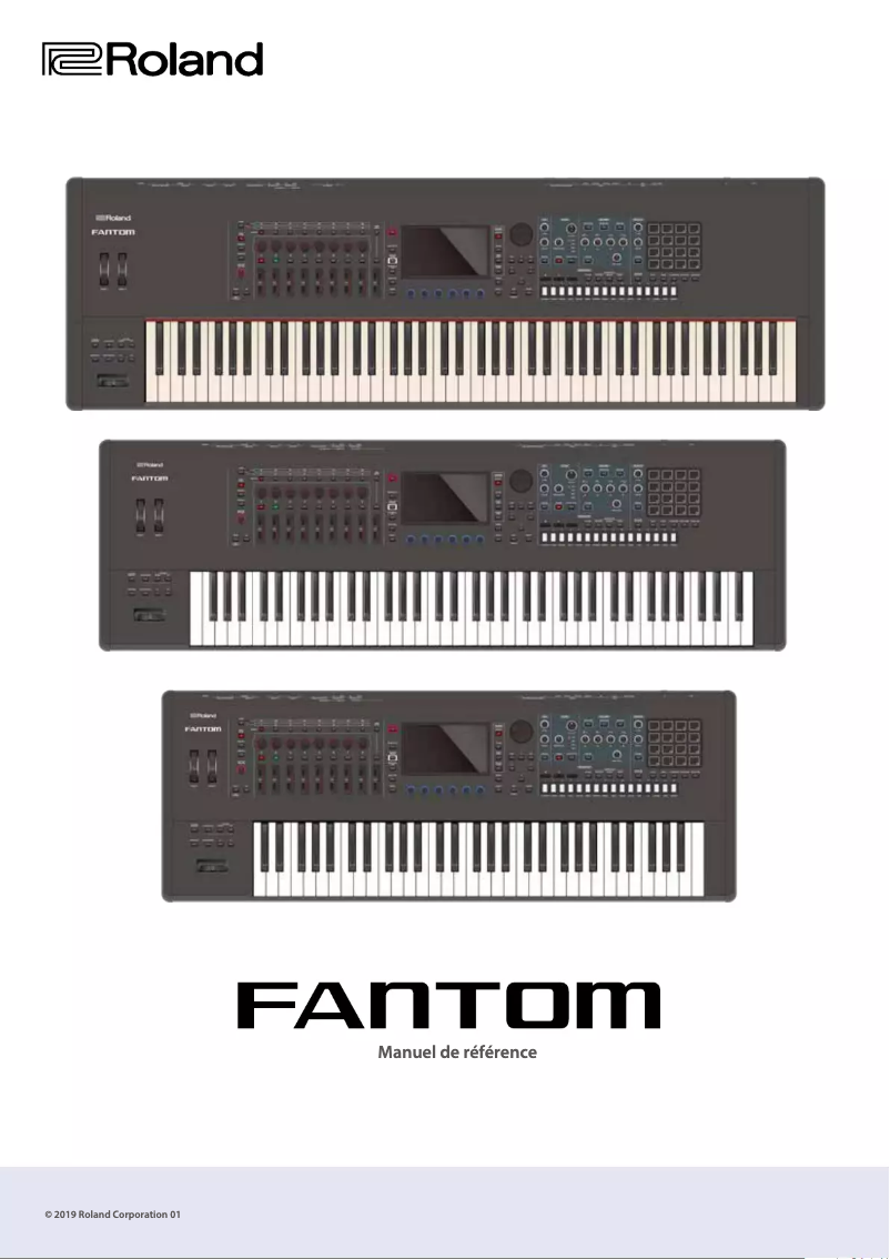 First page image of the manual for Fantom 8