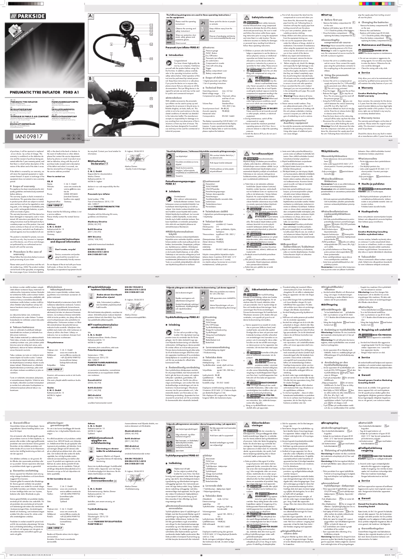 First page image of the manual for PDRD A1