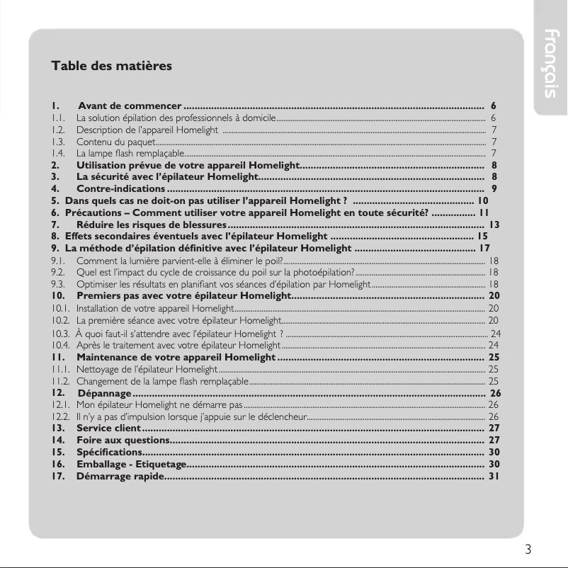 Page 1 of the manual User Manual BaByliss G910E