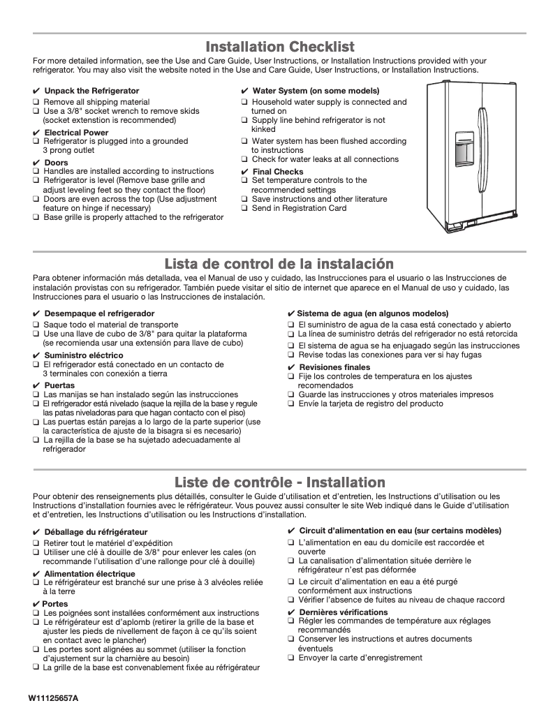 Page 1 of the manual Technical Sheet Kenmore 51335