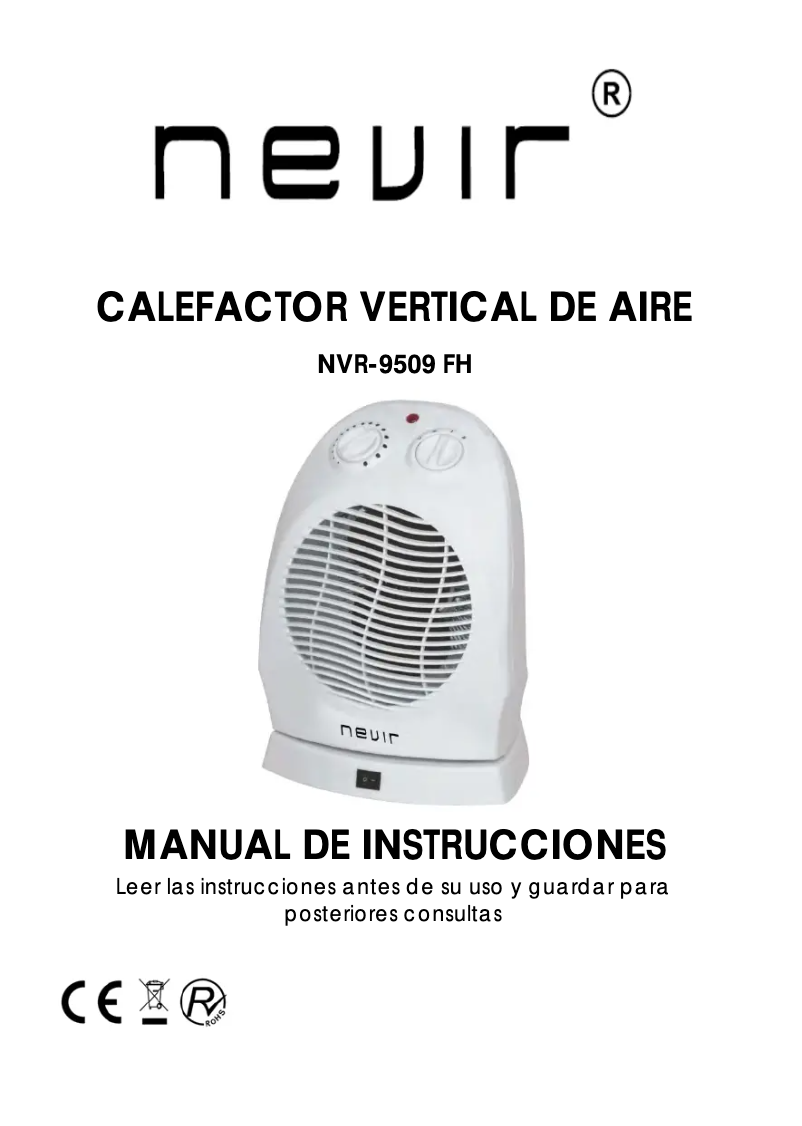 Page 1 of the manual User Manual Nevir NVR-BF30-O