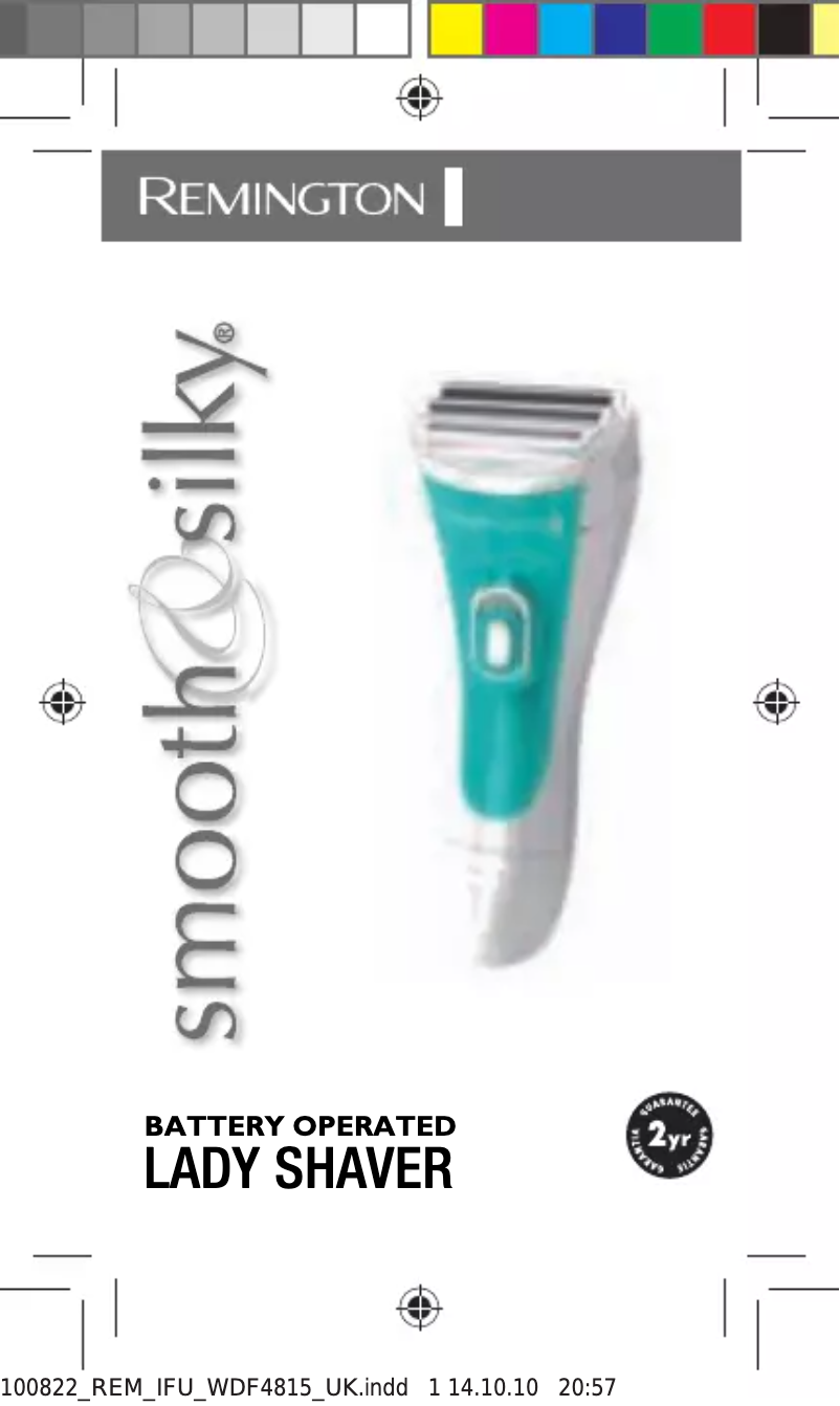 Page 1 de la notice Manuel utilisateur Remington Ladyshave WDF4815C