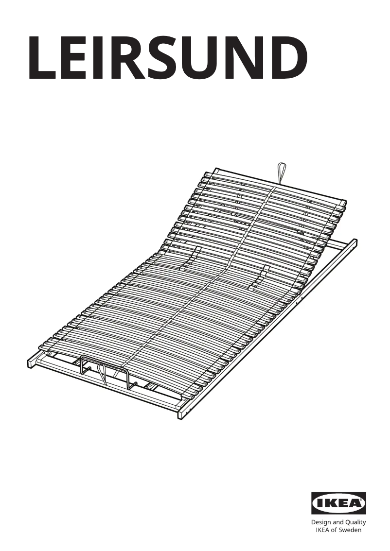 Page 1 of the manual User Manual Ikea LEIRSUND 202.783.27