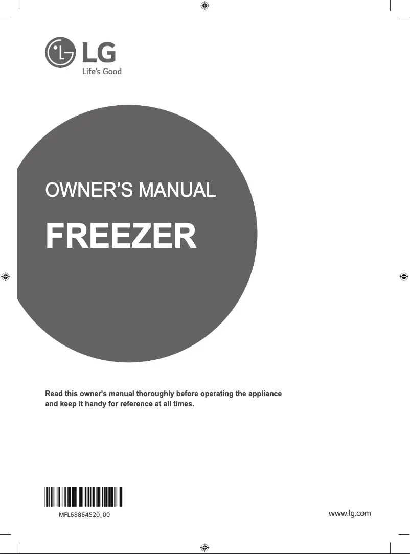 First page image of the manual for GR-B404ELNL