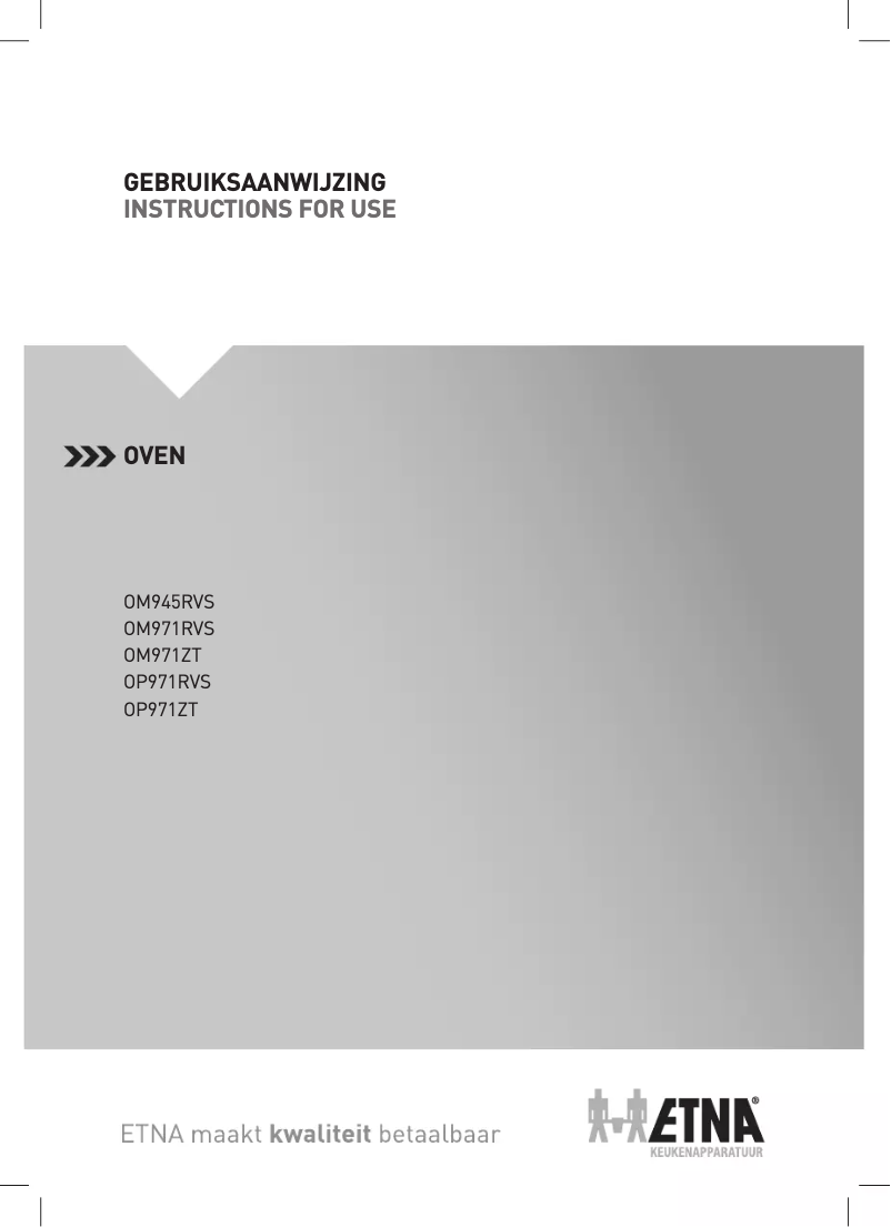 Page 1 of the manual User Manual Etna OM971ZT