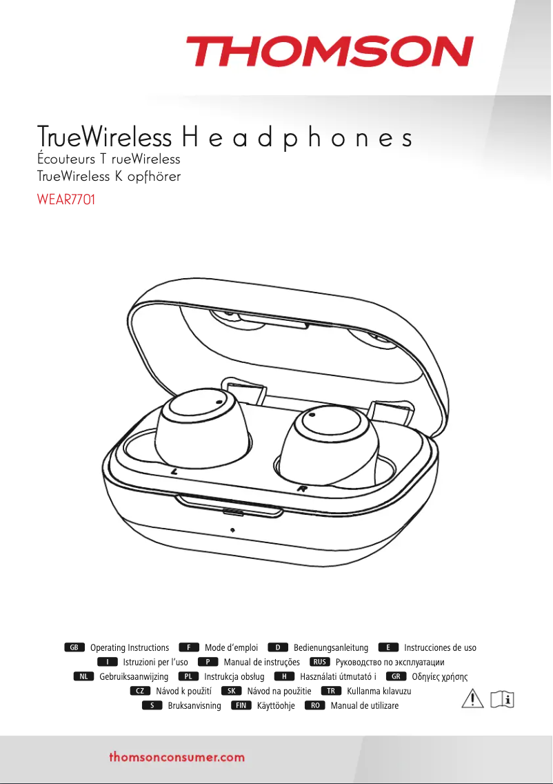 First page image of the manual for WEAR7701