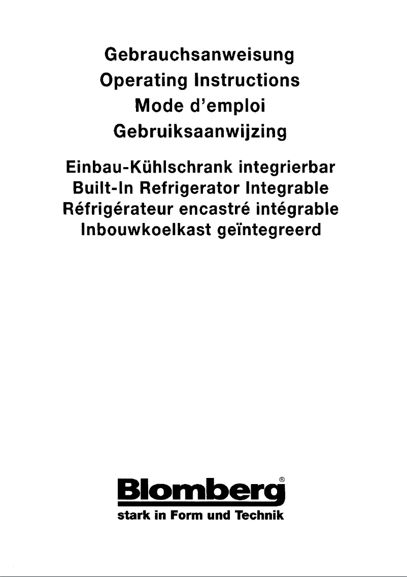 First page image of the manual for KI1220