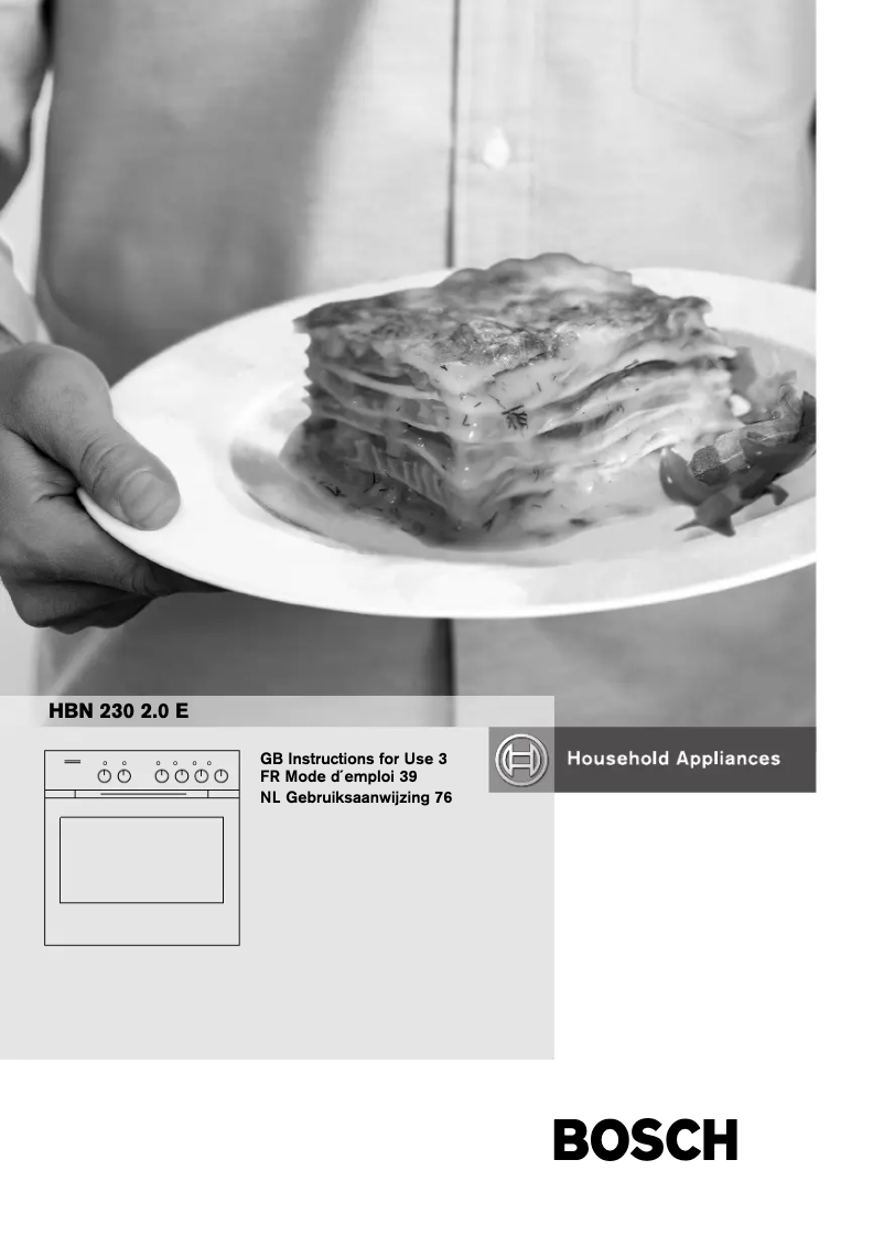 First page image of the manual for HBN230250E