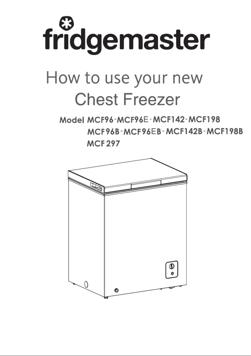 Page 1 of the manual User Manual Fridgemaster MCF96E
