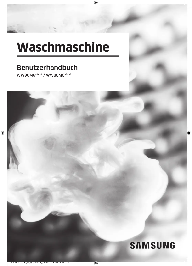 Page 1 of the manual User Manual Samsung WW80M645OPW