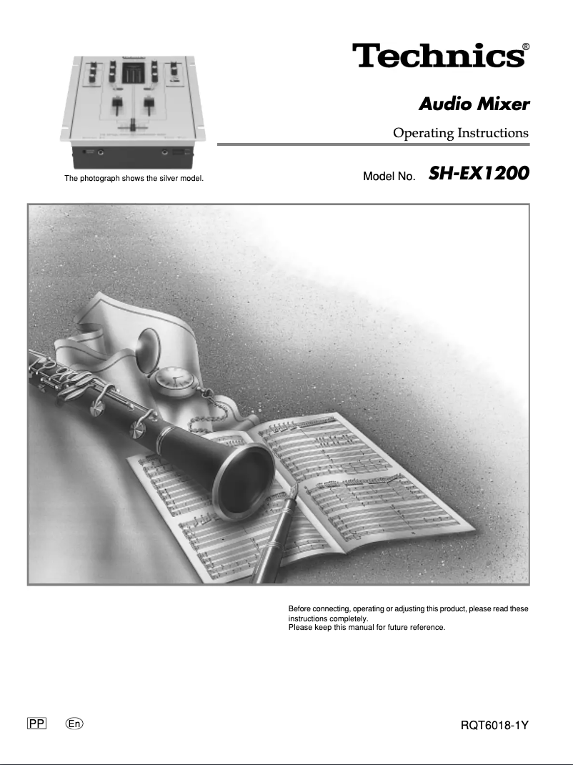 Page 1 of the manual User Manual Technics SH-EX1200