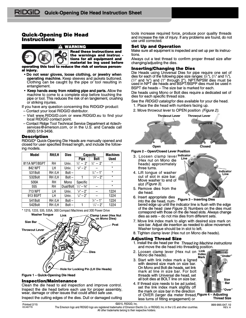 First page image of the manual for 816