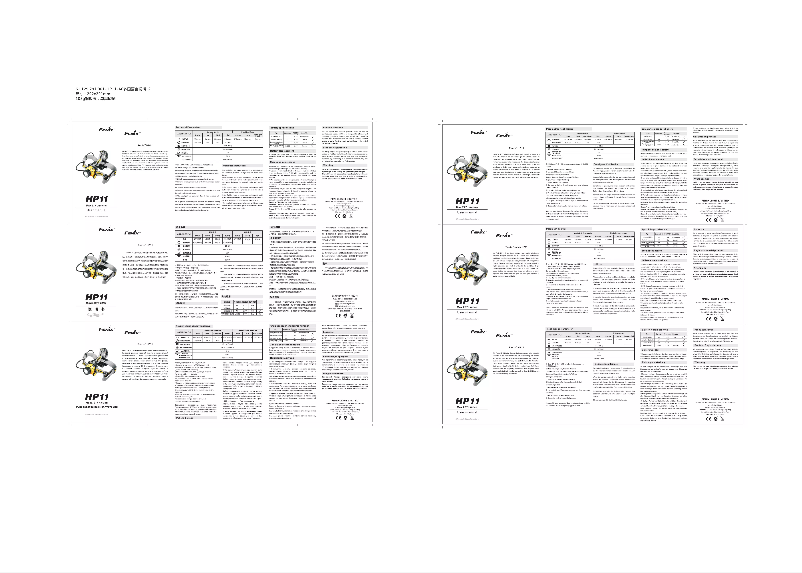 Page 1 of the manual User Manual Fenix HP11