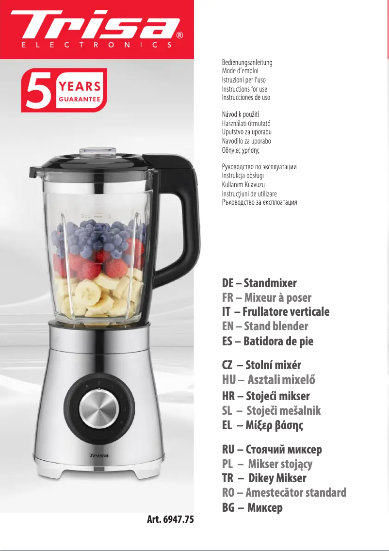 First page image of the manual for Vario Power Mix 6947.75