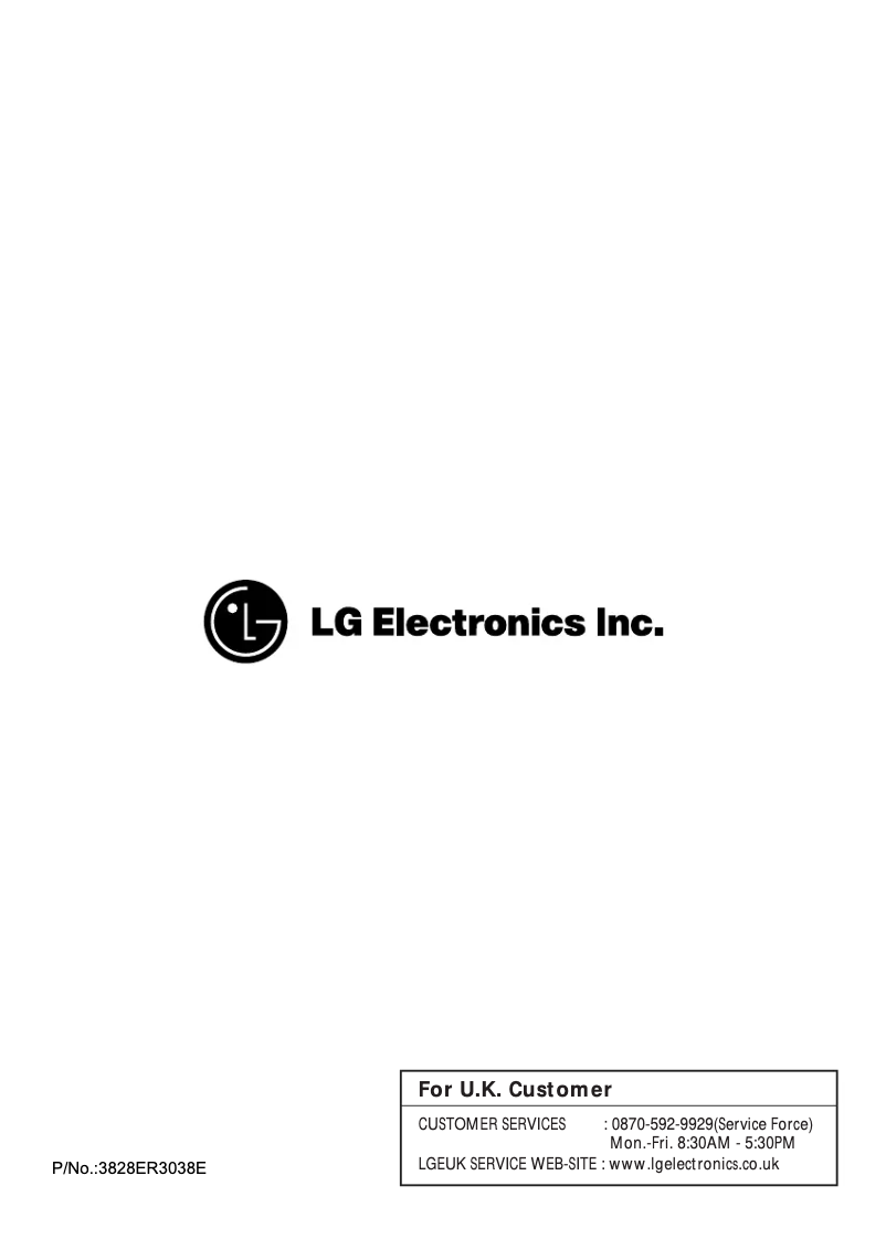 First page image of the manual for WD-12311FD