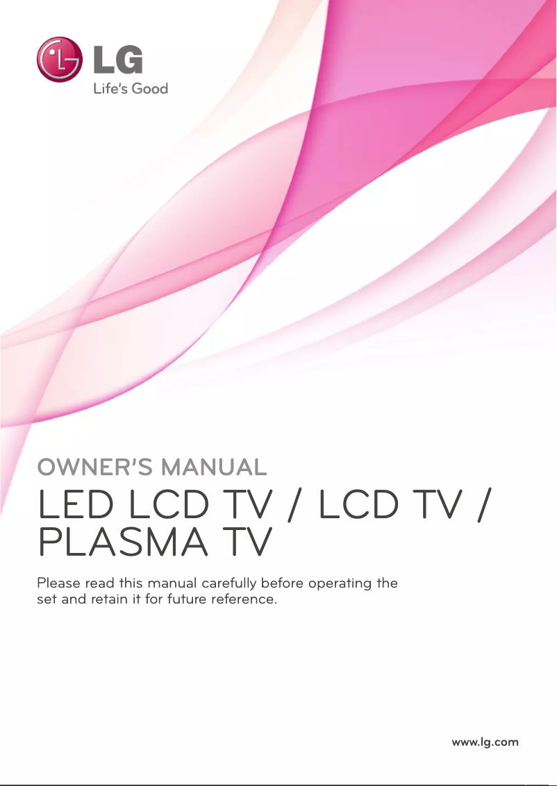 Page 1 of the manual User Manual LG 47LV375W