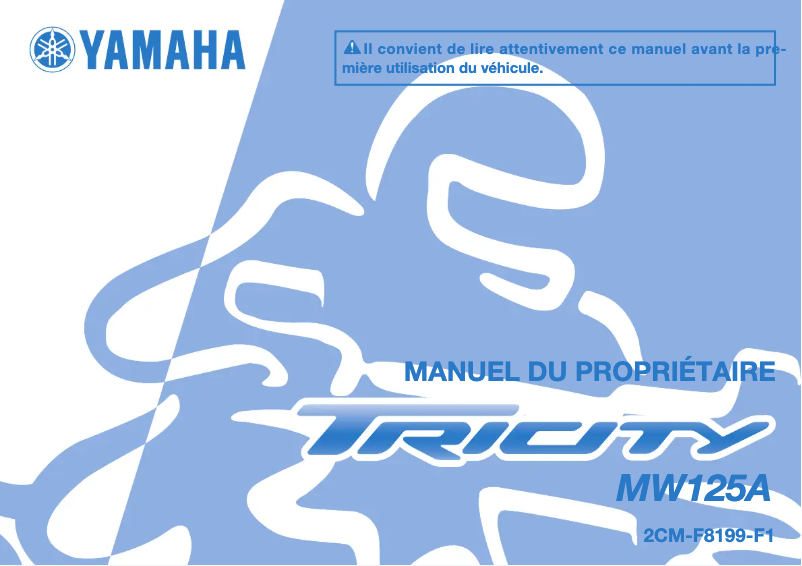 Page 1 of the manual User Manual Yamaha Tricity (2015)