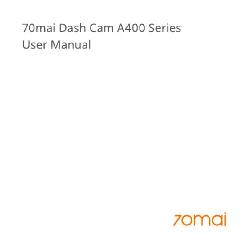 Page 1 of the manual User Manual 70mai A400