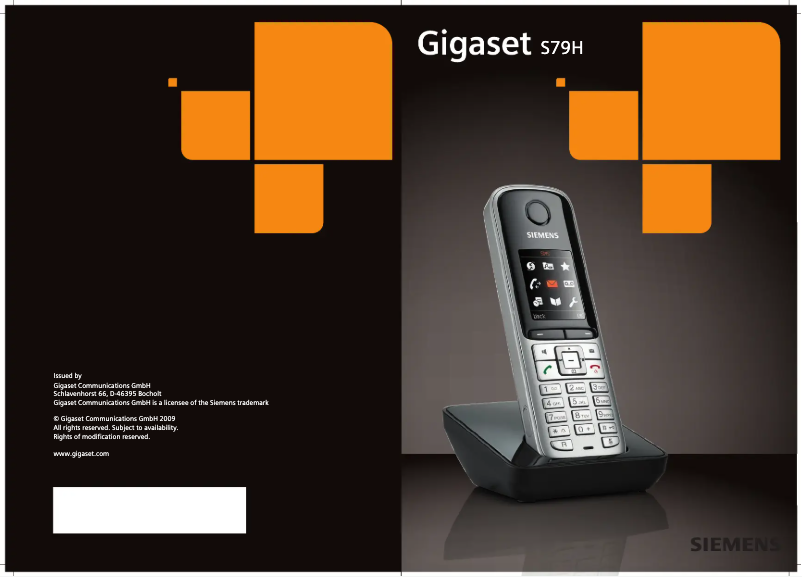 First page image of the manual for S79H