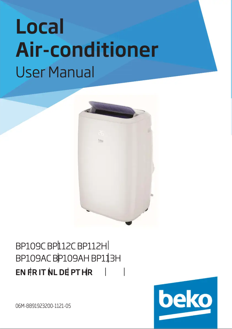 Page 1 of the manual User Manual Beko BP113H